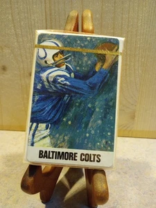 CARTE DA GIOCO CALCIO NFL UFFICIALI STANCRAFT BALTIMORE COLTS 1967 nuove vintage - Foto 1 di 6