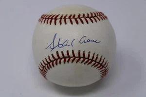 Hank Aaron Braves Signed OAL Baseball PSA/DNA Auto 9 Mint ID:328716 - Picture 1 of 7