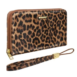 Large Capacity Wallets for Women RFID Blocking Leather Zip Around Phone Purse... - Picture 1 of 6