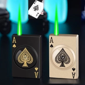 ✅Free Name engrave✅Lighter✅Gas lighter playing cards + fidget moving circle✅308 - Picture 1 of 48