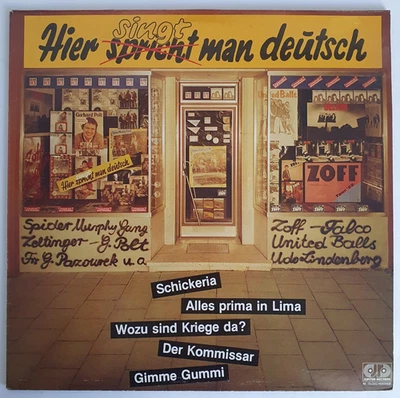 Hier Singt Man Deutsch (Udo Lindenberg, Falco) (Vinyl, 1982) sehr gut (VG+++) - Bild 1 von 4