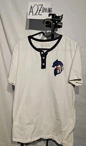 Our Universe Studio Ghibli Princess Mononoke Henley Tshirt Medium White - Picture 1 of 4