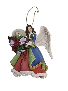Thomas Kinkade Silent Night Water Globe Village Angels Ornament Ashton Drake - Picture 1 of 7