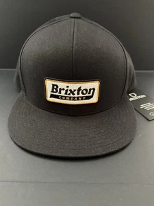 Brixton Company Snapback Trucker Hat Black One Size Adjustable Mesh Back - Picture 1 of 8