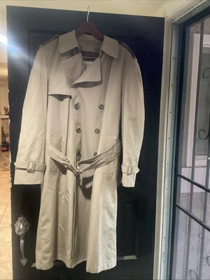 Casaco vintage bronzeado London neblina peito duplo isolamento removível camada 42 Reg - Imagem 1 de 4