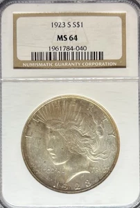 1923-S Peace Dollar MS64 NGC (#PA1961784040) - Bild 1 von 2
