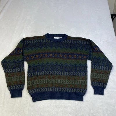 The Men's Store at Sears Long Sleeve Pullover Sweater Men Size Large Striped - Image 1 of 4