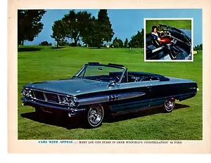 Ford Galaxie 500 1964 personalizado ~ foto original de revista/imagen/anuncio - Imagen 1 de 2