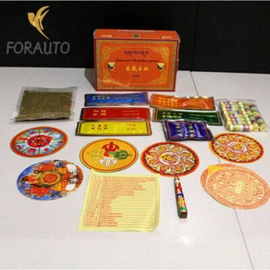 Tibetischer Buddhismus Tantrisch Zubehör Buddhistischer Altar Vergarnung Set - Bild 1 von 4