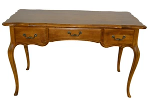 Ethan Allen Country French Writing Desk Birch #26-9319 #236 Fruitwood - Picture 1 of 14