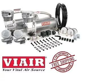 VIAIR 200PSI 3.53CFM 480C paquete de valor de doble rendimiento 48012 peltre - Imagen 1 de 5