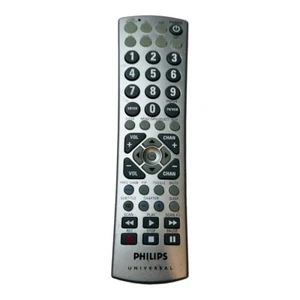 Philips 7 Dispositivi Telecomando Universale Grigio Argento Completamente Funzionante - Foto 1 di 3