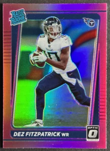 2021 Panini Donruss #P-283 Dez Fitzpatrick Optic Rated Rookie Preview Pink - Picture 1 of 2