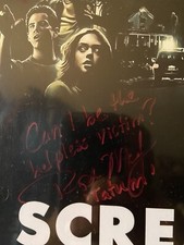 rose mcgowan signed scream poster