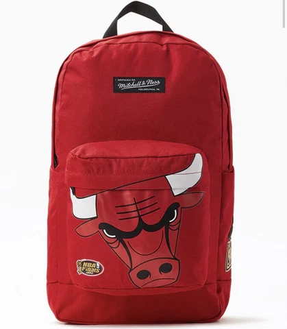 Chicago Bulls Mitchell & Ness Hardwood Classics Backpack Red NBA finals Bookbag Cover