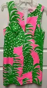 Abito Lilly Pulitzer ananas Mila Cathy Shift taglia 10 rosa pout zip stile 20145 - Foto 1 di 11