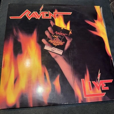 Raven – Live At The Inferno (1984 Double LP Vinyl,  Megaforce Records) Rare! - Image 1 of 4