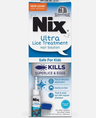 Ultra Lice Removal Kit, Lice Treatment Hair Solution, 3.4 Fl Oz & Lice Removal C - Image 1 of 4