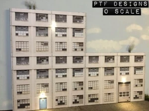NEW O Scale Scratch Built Tall Factory Combo #3 Building Flat/Fronts, MTH Lionel - Picture 1 of 10