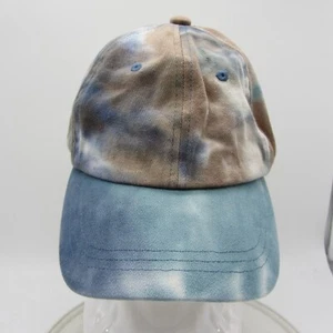 Wild Fable Tie Dye Blue Brown Adult Hat Ball Cap Multicolor Strap Back - Picture 1 of 15
