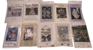 Vintage Patterns Lot Simply Nantucket's Gingham Frogs Pigs Mice Rabbit Bo Peep++ - Picture 1 of 8