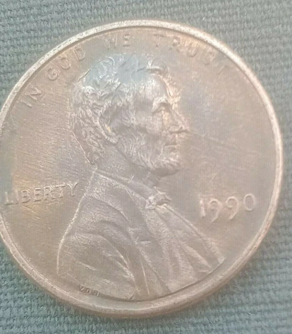 1990 no mint mark penny Lincoln rare vintage Cover