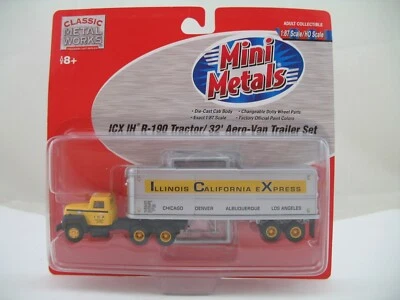 Mini Metals HO Model 31115: IH R-190 Tractor w/ 32’ Aerovan Trailer, ICX - Image 1 of 4