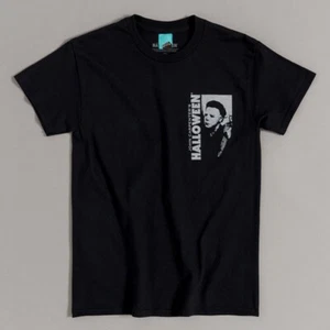 Official Halloween Movie Screenshots Black T-Shirt with Back Print - Picture 1 of 4