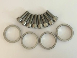 Exhaust Header Manifold Cylinder Head Bolts Studs & Gaskets GSX-R1000 GSXR1100 - Picture 1 of 4