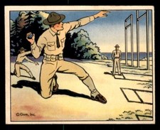 1941 R157 Gum Uncle Sam #88 Pitching Hand Grenades EX