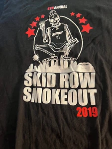 Skid Row Los Angeles Smokeout 2019 t shirt Cali brand Large black 4th annual - Picture 1 of 4
