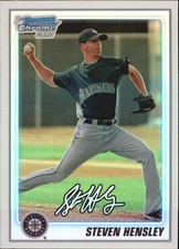 2010 (MARINERS) Bowman Chrome Prospects Refractors #BCP114A Steven Hensley /500