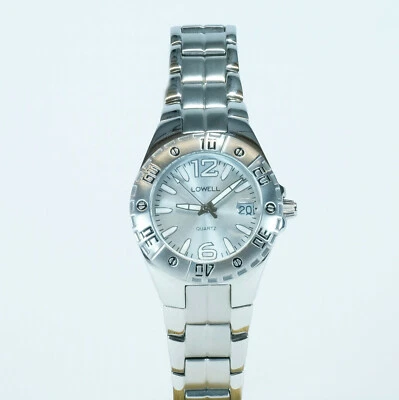 Orologio Donna Sportivo LOWELL Acciaio 35mm WR5atm PD9339-00 Corona a vite Vetro - Immagine 1 di 4