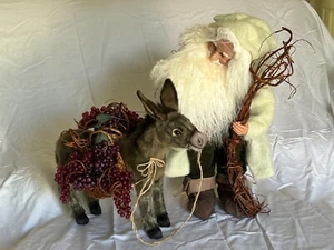 Steinsuppe Weihnachtsmann - Weihnachtsmann erntet Napa Valley Trauben mit Esel - Bild 1 von 15
