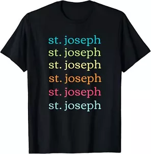St. Joseph Missouri (MO) Cute and Colorful Repeating Text T-Shirt Hoodie - Picture 1 of 8