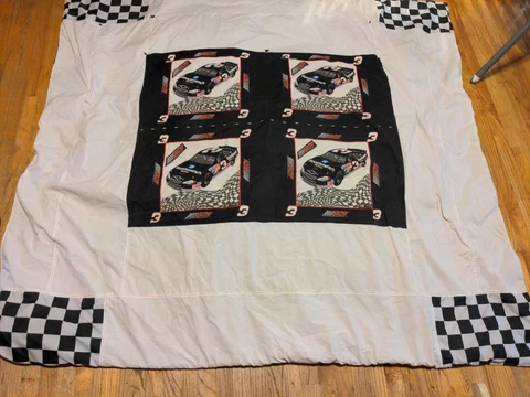 Dale Earnhardt Nascar Quilt Blanket Throw 74 x 70 Handmade Cover