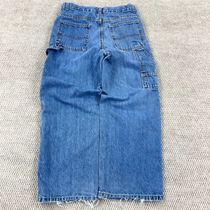 Vintage Y2K Faded Glory Jeans Boys 10H Carpenter Baggy Skate Denim Youth 26x23 - Picture 1 of 18
