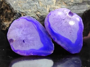 Solar Quartz Rough Matched Pair Polished For Making Jewelry One Of A Kind - Picture 1 of 8