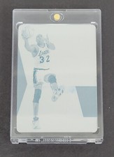 Magic Johnson 2013-14 Panini National Treasures X-Factor Cyan Printing Plate 1/1