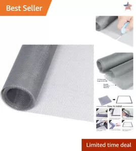 Sliding Screen Door Repair - Durable Fiberglass Mesh - 48"x118" - Gray - Picture 1 of 8