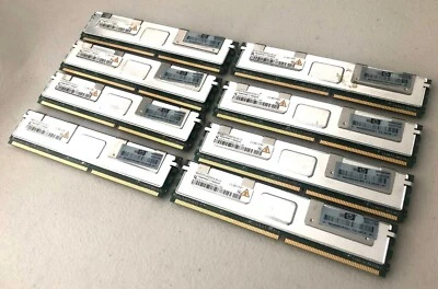 32GB (8x 4GB) Qimonda HP HYS72T512420EFA-3S-C2, 398708-061 PC2-5300 DDR2 667 ECC - Image 1 of 4