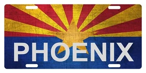 Arizona State Flag License Plate Patriotic Version Phoenix - Picture 1 of 1