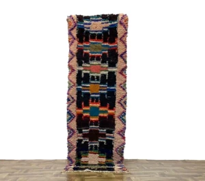 2x7 ft,Colorful Area Rug,Geometric Rug,Moroccan Entryway Kilim Rug,Matdoor Rug - Picture 1 of 12