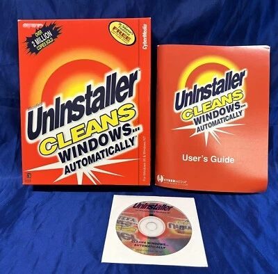 CYBER MEDIA Uninstaller Deluxe Cleans Windows Automatically, 62 Pg. Book, CD-ROM - Image 1 of 2