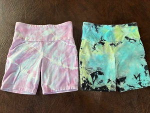 Girl's Size M 7-8 Lot of 2 MORE THAN MAGIC Shorts Athletic Tie Dye - Picture 1 of 8