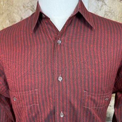 Camisa de vestir Pal Zileri para hombre 14,5-37 manga larga abotonada cachemira a rayas Foto 1 de 4