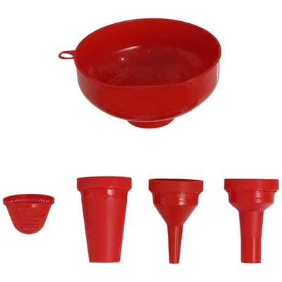 厨房宽口漏斗用于灌装瓶带滤芯 3 尺寸漏斗底部 — 第 1/3 张图片