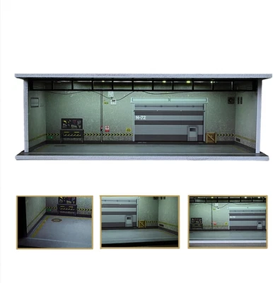 Diorama 1/64 Modello Auto Garage, Illuminazione a LED, Vetrina per Parcheggio, S - Immagine 1 di 4