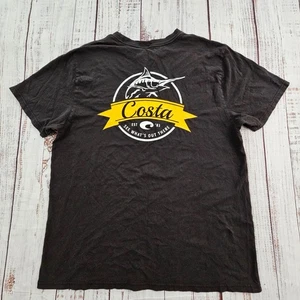 Costa See What's Out There Schwarz Kurzarm Baumwolle T-Shirt Herren XL - Bild 1 von 9