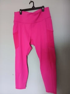Leggings Fabletics PowerHold Cintura Alta Bolsillo Rosa Talla Grande 3x - Imagen 1 de 10